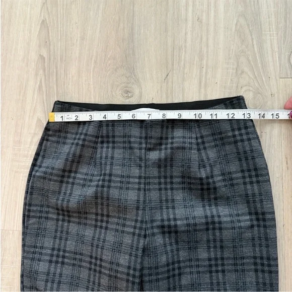 Calvin Klein Dark Gray Plaid Pants - Picture 5 of 7